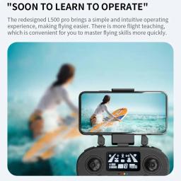 L500 pro gps drone 4k profissional hd câmera dupla 5g wifi fotografia sem escova dobrável quadcopter rc distância 1.2km dron brinquedo - Image 5