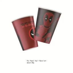 DEADPOOL-Conjunto De Louça Descartável, Decorações De Aniversário, Placas De Papel, Banner, Toalha De Mesa, Balão, Menino, Menina, Crianças, Suprimentos De Festa Para Adultos - Image 2