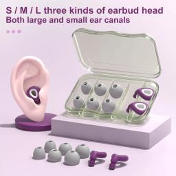 Impermeável Silicone Ear Plug para Sleep, Natação Protetor de Orelha, Redução de Ruído, Soundproof, Sleeping Earplugs for Travel, Casa - Image 5