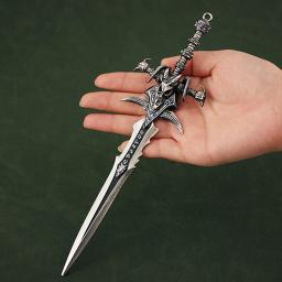 Mini Metal Katana Espada Decoração, Medieval Cosplay Prop, Knight the Witcher Artesanato, Espadas Anime, Espadas Falsas, Decoração de Casa, 22cm - Image 3