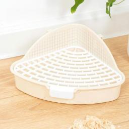 Caixa De Lixo De Coelho Médio Coelhos Caixa De Banheiro De Canto para Furão Hamster Gato Dragão Porco Guiné Suprimentos Holandês Porco - Image 4