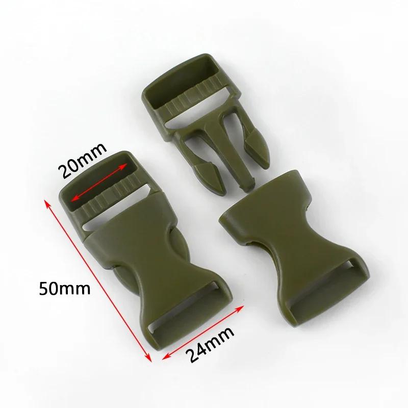 Fivelas de plástico para mochila fecho de liberação, fivela, alça de bolsa, gancho lateral, pet colarinho Webbing ajustador, armgreen, 5 pcs, 10 pcs, 20pcs - Image 1