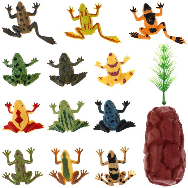 Conjunto de Estatuetas de Sapos Miniatura para Decoração de Casa e Jardim
