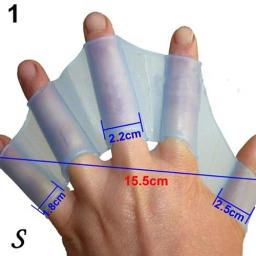 Sapo Tipo Natação Dedo Webbed Luvas, Silicone Fins Paddle, Barbatanas De Mão, Cintas - Image 1