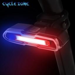 Luz traseira da bicicleta ultra brilhante usb recarregável de alta intensidade led cauda luz acessórios para ciclismo mountain bike luz - Image 1