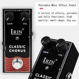 IRIN-guitarra elétrica Compressão Pedal, Overdrive distorção, Chorus Delay Effect, True Bypass, acessórios - Image 3
