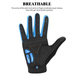 Oeste ciclismo-luvas de ciclismo gel respirável, antiderrapante, dedo inteiro, silicone, para tela sensível ao toque, para esportes, mtb, enduro, verão - Image 5