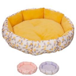 Cama redonda com fundo, Sem deformação, Super macio, Plush Pet Sleeping Bed, Produtos para animais de estimação para cães e gatos, Atacado - Image 1