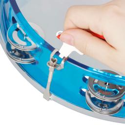 Dupla linha pandeiro percussão instrumento, Jingles Bell, Self-Tuning Tom, Mão Tambor, Musical brinquedos educativos, presentes, 10" - Image 6