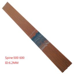 Tiro com arco puro carbono seta eixos, madeira pele composto, arco tradicional caça, 32 "Spine, 400, 500, 600, ID6.2mm, 12pcs - Image 2
