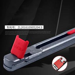 Liga de zinco metal papelaria arte artesanato faca anti-vibração japonês pequena caixa cortador premium retrátil faca escola escritório cuttin - Image 4
