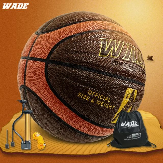 Bola de Basquete Profissional de Couro PU para Estudantes - Ideal para Competições e Uso em Quadra Interna e Externa, Modelo Wade 7#