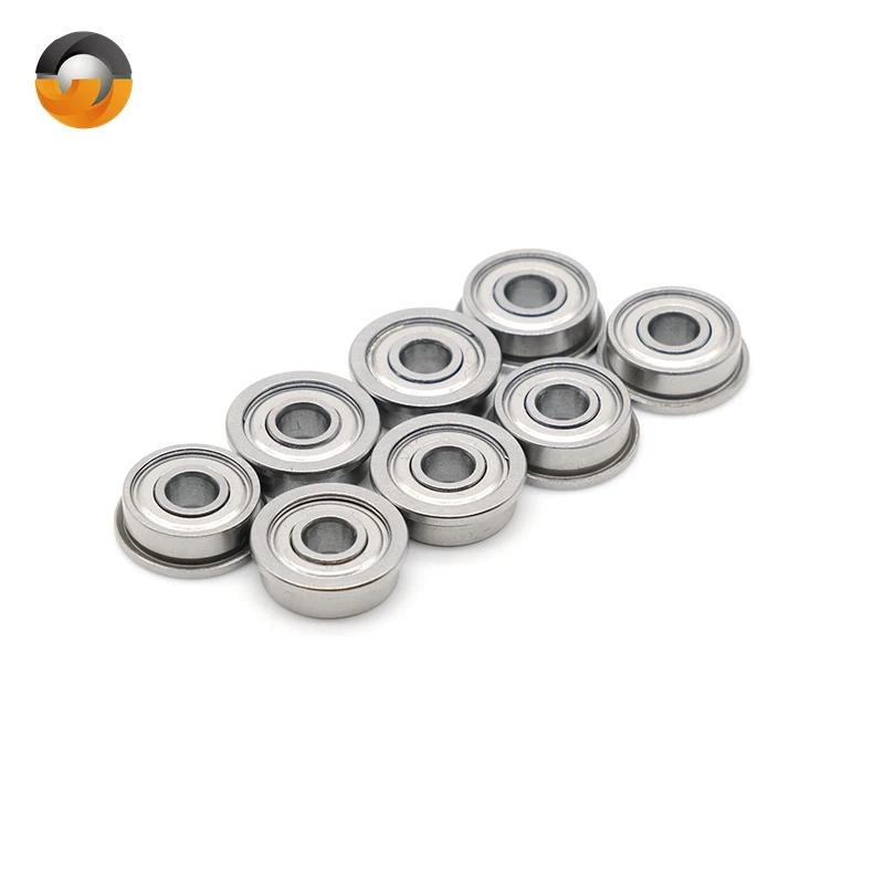 Rolamento de esferas Deep Groove Flange, Skate De Aço, Eixo Radial, 4x11x4mm, F694ZZ ABEC-7, 10Pcs - Image 1