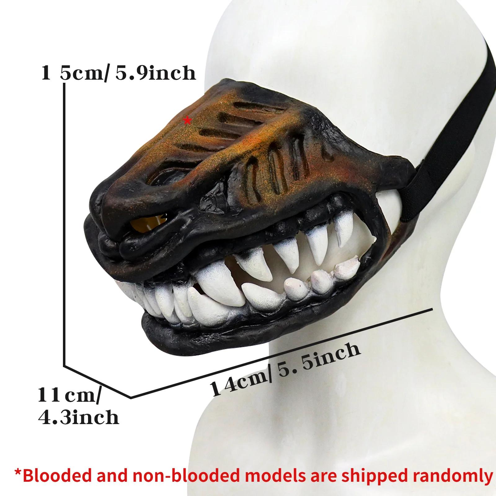 Máscara de boca de látex acolchoada para grande dramatização, focinhos de borracha, cachorro, halloween, cosplay, adereços fotográficos, acessórios - Image 1