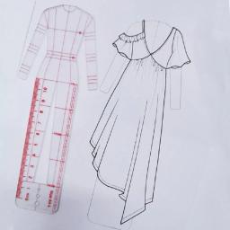 Régua De Ilustração De Moda Para Design De Roupas, Modelo De Costura, Ferramentas De Costura, Ferramenta Doméstica, Figura - Image 1