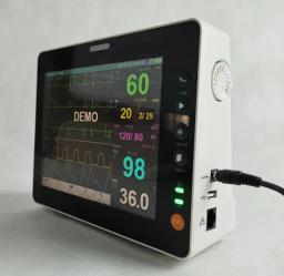 Vet Monitor Veterinary Equipment, 8 "para animais, animais de estimação, cães com SpO2, ECG, NIBP, Temp, Resp, PR Functions - Image 6