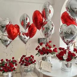 Alumínio coração-como alumínio hélio balão, decoração para festa de aniversário das crianças, casamento suprimentos, 5/5 pcs - Image 4