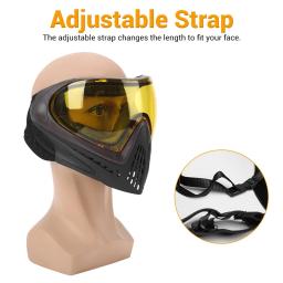 FMA-Máscara Facial Completa com Lente de Dupla Camada, Paintball Segurança, Máscara Protetora, Óculos Anti-Nevoeiro, Equipamento Tático Airsoft, F1 - Image 5