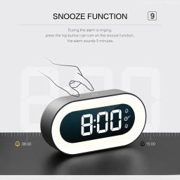 Xiaomi-Mijia Música LED Despertador Digital, Relógios Desktop Design, Home Voice Control, Luz Noturna, Decoração de Mesa, Presente Infantil - Image 5