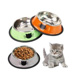 Tigelas De Alimentação De Animais De Estimação De Aço Inoxidável Anti-slip Anti-derramamento Dog Bowl Durável Anti-queda Cat Puppy Feeder para Puppy Teddy Kitten - Image 2