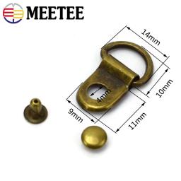 5/10/20 conjuntos 9*14mm metal d anel fivela prego parafuso mosquetão sapatos saco cinta cinto de couro fecho snap gancho artesanato acessório de costura - Image 3