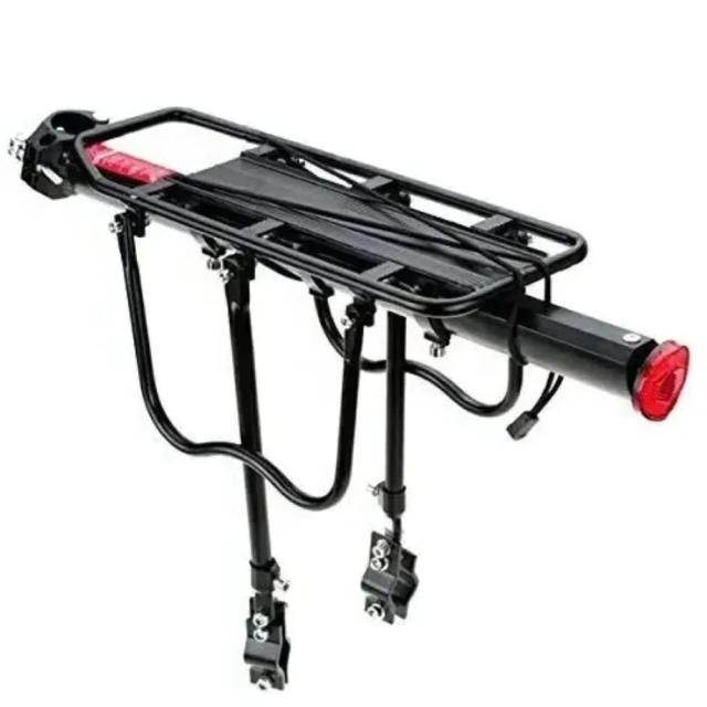 Rack Traseiro Universal para Bicicletas de Montanha com Destacador Rápido e Decalque Reflexivo em Material de Liga