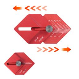 Régua de medição para madeira, ferramenta de carpintaria, acabamento para medição e marcação, deslocamento curto, usinado CNC - Image 1