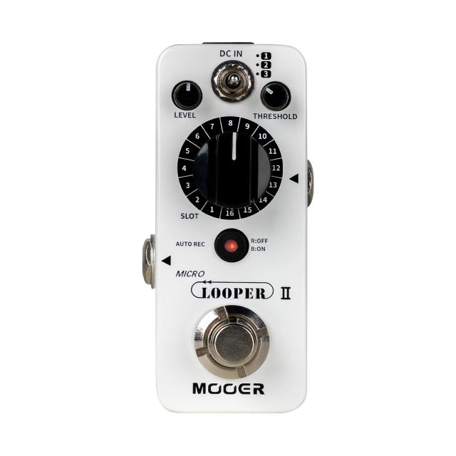 MOOER Micro Looper II Pedal de Guitarra 480 Minutos Gravação