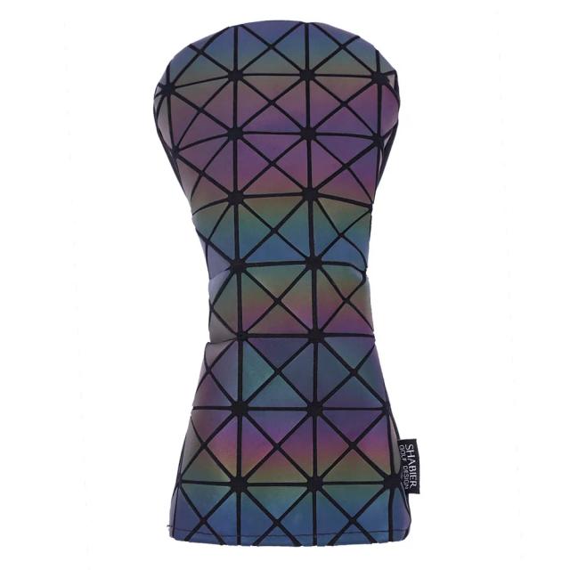 Capas de Cabeça de Golfe Premium Couro Laser Branco Driver Fairway Híbrido 3 Peças
