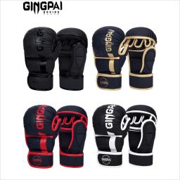 Luvas de boxe profissional MMA para homens e mulheres, metade do dedo Sandbag, equipamento de boxe engrossado, treinamento Muay Thai - Image 1