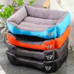 Grande impermeável Pet Bed, casa de cachorro confortável quente, ninho de algodão macio PP, Dog Basket Mat, Universal - Image 2