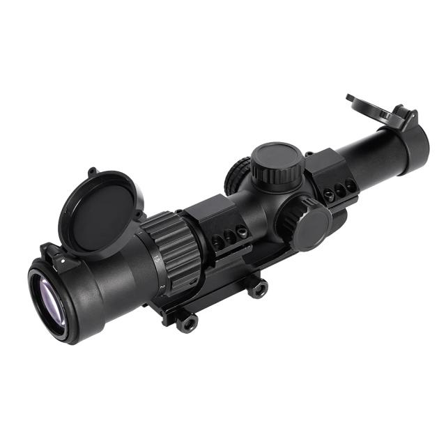 Mira óptica tática 4-16X50AOL, rifle de longo alcance, ponto vermelho/verde, combinação de laser para caça, airsoft, foco ajustável