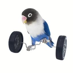 Brinquedo de equilíbrio papagaio para pássaros, treinamento de inteligência, brinquedo interativo, mini rodas de bicicleta, rolo para pássaros pequenos e médios - Image 3