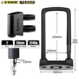 Etook cadeado u lock para bicicleta moto u-lock high end 20 t tesoura hidráulica resistente bloqueio motocicleta bloqueio conveniente quadro de bloqueio acessórios da bicicleta - Image 2