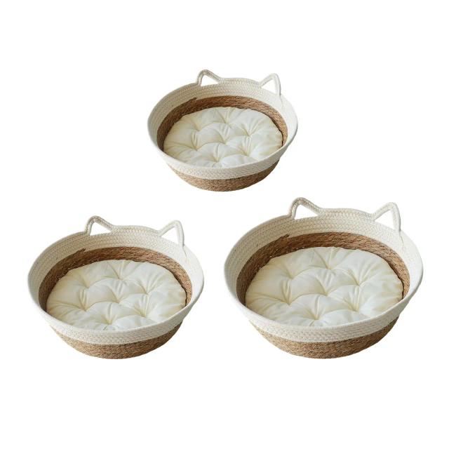 Cesta para Gato em Tecido Respirável, Lavável e Protege Móveis, Ideal para Todos os Climas