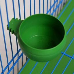 Mini Tigela De Comida E Água De Plástico para Papagaio, Alimentador Para Aves, Pombos Gaiola, Sand Cup, Acessório De Alimentação, Verde, 3 Pçs/set - Image 4