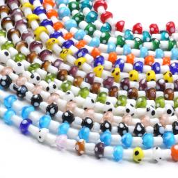 Contas de vidro coloridas para fazer jóias, bonito Lampwork, Mushroom Shape, pérolas soltas para DIY Craft, Handmade Finding Acessórios, 20PCs - Image 2