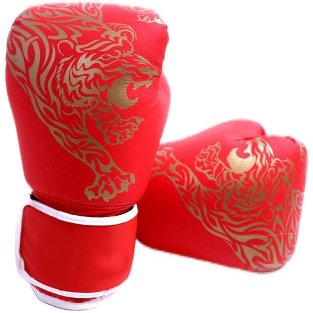 Luvas de Boxe de Couro PU para Adultos e Crianças - Respiráveis para Treinamento de Kickboxing em Casa