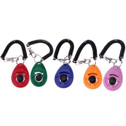 Clicker Plástico Portátil para Pet, Pulseira Ajustável Auxiliar, Dog Click Trainer, Cat Sound, Chaveiro Suprimentos, Novo - Image 6