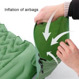 Saco inflável de acampamento ultraleve, Air Bag dobrável portátil ao ar livre, colchões de dormir, esteira de caminhada, inflação rápida - Image 4