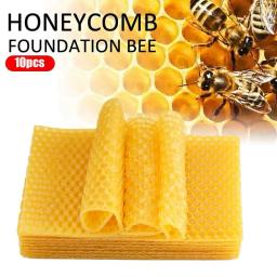 Cera De Abelha Folhas De Fundação, Vela Fazendo, Kits De DIY, Fabricante De Velas De Mel, Cera De Abelhas Completo, Honeycom, 10Pcs - Image 4