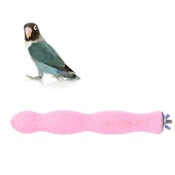 14 cm pombo redes pássaro poleiro recipiente papagaio moagem arenosa vara de madeira bambu periquito brinquedos gaiola acessórios viagem - Image 5