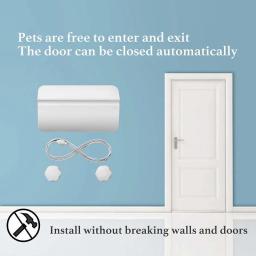 Porta Automática Auxiliar para Animais de Estimação, Porta com Furo, Entrada para Gato e Cão, 1 PC - Image 2