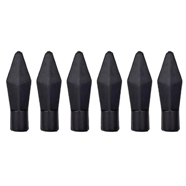 Conjunto de Broadheads de Segurança Arrowhead para Arco de Borracha Macia - 6 Peças de 7mm para Tiro ao Alvo CS e ID