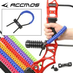 Ajustável trançado Parachute Cord Bow, arco com arco, Wrist Sling, Composto Bow Handle, Caça Acessórios, 19 Colou - Image 3