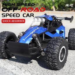 Novo carro rc 1:16 2wd com luz led 2.4g 20 km/h alta velocidade fora de estrada escalada carro de controle remoto brinquedo presentes para meninos meninas crianças - Image 1