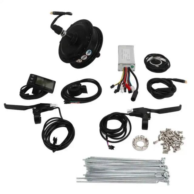Kit de Conversão para Bicicleta Elétrica 36V 500W - Transforme Sua Bicicleta em Scooter Dobrável!