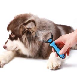 Pente de Depilação Dupla Face, Pet Knot Comb, Multi Funcional, Desbaste, Cabelo Liso, Casa, Gato e Cão, Produtos de Limpeza de Beleza - Image 2