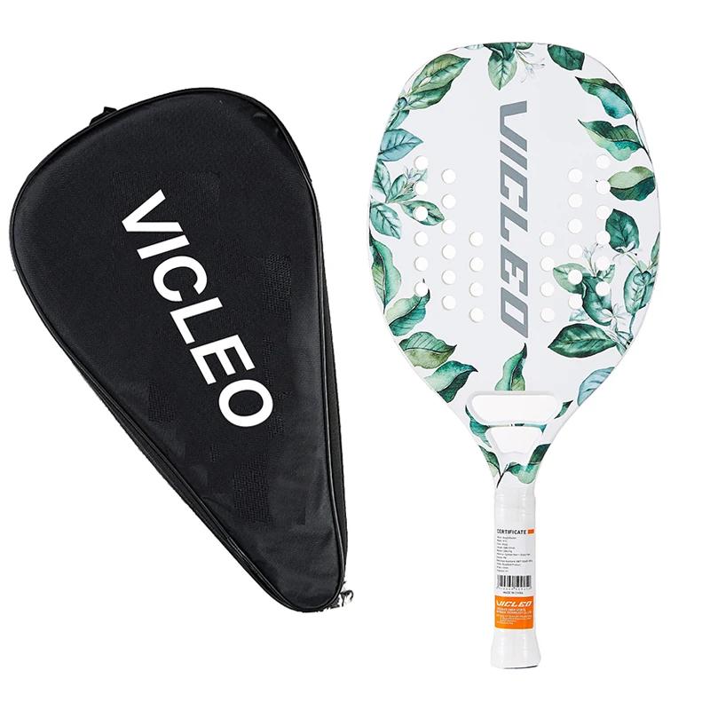 Raquete de tênis de praia de fibra de carbono rosto macio raquete de paddle de tênis com capa protetora b10 b22 - Image 1