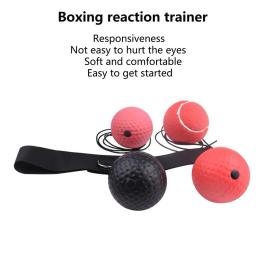 1 conjunto bandana boxe bola rebote alta elasticidade flexibilidade cabeça treinamento de fitness velocidade boxe bola ginásio uso - Image 2
